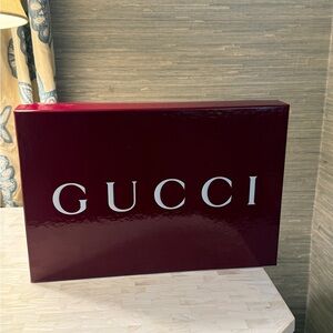 Gucci Deep Red Shoe Box